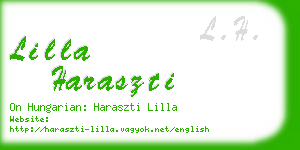 lilla haraszti business card